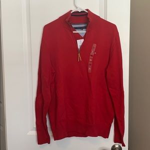 Tommy Hilfiger red quarter zip